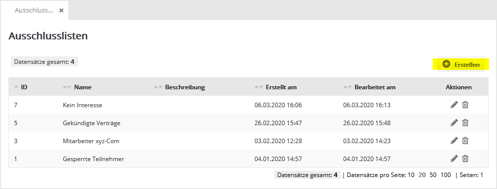 Abonnentenlisten in MAILINGWORK Abonnentenlisten in MAILINGWORK