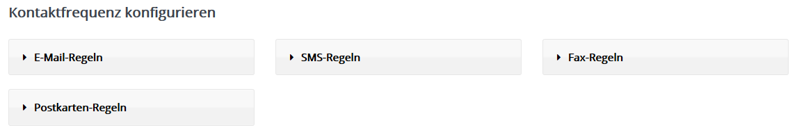 Kontaktfrequenz konfigurieren Kontaktfrequenz konfigurieren